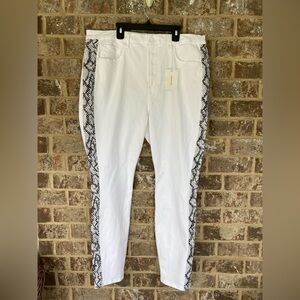 Good American High Waist Good Legs Snake Stripe Size 20 NWT